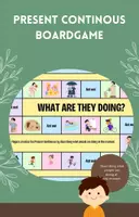 Vorschau - Spiele - Present Continous Game: What are they doing? - Deckblatt