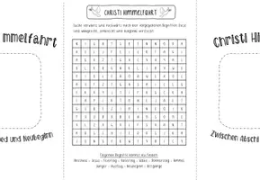 Vorschau - Arbeitsblätter - Mini-Lapbook Christi Himmelfahrt mit Infotext - Frühling - Seite 3