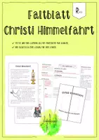 Vorschau - Arbeitsblätter - Mini-Lapbook Christi Himmelfahrt mit Infotext - Frühling - Deckblatt