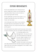 Vorschau - Arbeitsblätter - Mini-Lapbook Christi Himmelfahrt mit Infotext - Frühling - Seite 1