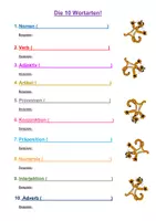 Vorschau - Arbeitsblätter - Materialpaket Wortarten| Unterrichtsmaterial | Deutsch | Merktext | Übung | Klasse 5-8 - Seite 3