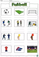 Vorschau - Arbeitsblätter - DaZ - Fußball - Wörterliste - Wortschatz DaZ / DaF / Deutsch - Seite 3