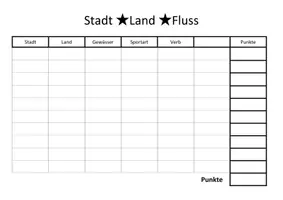 Vorschau - Spiele - Vorlage: Stadt-Land-Fluss (editierbar) - Deckblatt
