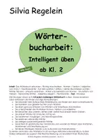 Vorschau - Arbeitsblätter - Wörterbucharbeit - Intelligent üben, Kl. 2-6 - Deckblatt