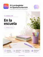 Vorschau - Arbeitsblätter - KI-Lernbegleiter Spanisch – En la escuela - Deckblatt