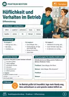 Vorschau - Arbeitsblätter - Höflichkeit und Verhalten im Betrieb | Lernsituation Praktikum mit Aufgaben & Differenzierung - Seite 3