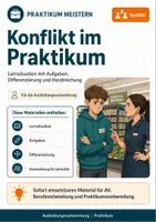 Vorschau - Arbeitsblätter - Konflikt im Praktikum | Lernsituation mit Aufgaben & Differenzierung - Deckblatt