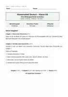 Vorschau - Arbeitsblätter - Materialpaket Klassenarbeiten Deutsch 5/6: Erzählendes Schreiben (mit EWH) - Seite 2