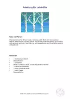 Vorschau - Mal- und Bastelvorlagen - Kunst Frühling, Birken malen, Grundschule - Seite 3