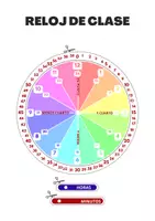 Vista previa - Decoración del aula - Reloj para la clase con apoyo visual - página 2