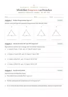 Vorschau - Arbeitsblätter - Kongruenz Dreiecke – Materialpaket: Merkblatt + Arbeitsblatt mit Lösungen | Klasse 7/8 - Deckblatt