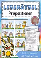 Vorschau - Arbeitsblätter - Lesespaziergang Präpositionen - Deckblatt