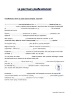 Aperçu - Préparation de séance / Séance complète - le parcours professionnel - Page de couverture