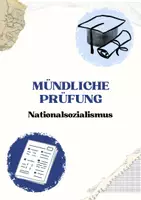 Vorschau - Test - Mündliche Prüfung Nationalsozialismus komplett - Deckblatt