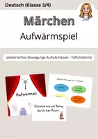 Vorschau - Spiele - Aufwärmspiel Märchen - sprechen und bewegen - Deckblatt