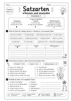 Vorschau - Arbeitsblätter - Satzarten - Arbeitsblätter und Test Klasse 3-4 - Seite 2