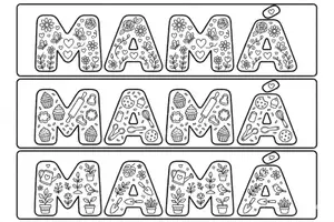 Vista previa - Manualidades / Dibujos para colorear - Día de la Madre (láminas para colorear) - Portada