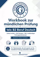 Vorschau - Prüfungsvorbereitung - Mündliche Prüfung telc B2 Beuf (2 Prüfungen + Redemittel) - Deckblatt