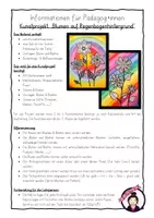 Vorschau - Stundenentwürfe - Kunst SOMMER: Blumen auf Regenbogenhintergrund - Seite 2