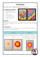 Vorschau - Stundenentwürfe - Kunst SOMMER: Blumen auf Regenbogenhintergrund - Seite 3