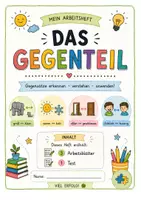 Vorschau - Arbeitsblätter - Adjektive Gegenteil finden - Arbeitsblatt Klasse 3+4 - Deckblatt