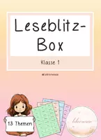 Vorschau - Spiele - Leseblitz-Box Kl. 1 (Lesekärtchen) - Deckblatt