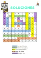 Vista previa - Hojas de trabajo - SOPA DE LETRAS ANIMALES VERTEBRADOS - página 3