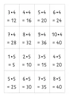 Vorschau - Spiele - Kopfrechenkarten Multiplikation (kleines 1x1) - Seite 3