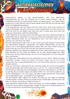 Vorschau - Arbeitsblätter - Naturkatastrophen - Vulkanausbrüche - Deckblatt