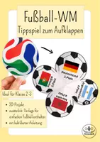 Vorschau - Mal- und Bastelvorlagen - Materialpaket Fußball-WM 2026 Grundschule | Kunst & Lesen Klasse 2 und 3 - Seite 1