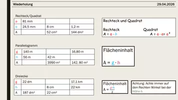 Vorschau - Arbeitsblätter - Flächeninhalt ist ein Trapez-Akt - Seite 1