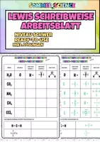 Vorschau - Arbeitsblätter - Lewis Schreibweise Arbeitsblatt Klasse 8–10 – Valenzelektronen Übungen & Aufgaben | einfach erklärt & sofort einsetzbar (Teil 4) - Deckblatt