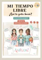 Vorschau - Stationenlernen - MI TIEMPO LIBRE - Stationsarbeit zu Freizeitsaktivitäten - Deckblatt