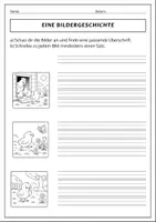Vorschau - Arbeitsblätter - Bildergeschichten Klasse 3 Frühling - Seite 1