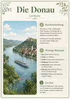 Vorschau - Poster - Lernkarte – Flüsse Europas – Geografie – Gewässer und Landschaften 7. Klasse - Seite 2