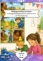 Vorschau - Arbeitsblätter - Bildergeschichten Klasse 3 Frühling - Deckblatt