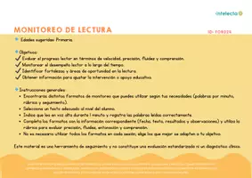 Vista previa - Fichas informativas / Documentos de lectura - Formato monitoreo lectura - página 2