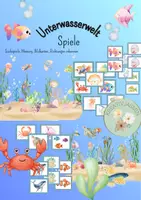 Vorschau - Stationenlernen - Unterwasserwelt Spiele - Deckblatt