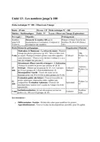 Aperçu - Préparation de séance / Séance complète - Les nombres jusqu’à 100 - Page 1
