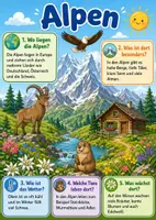 Vorschau - Poster - Lernkarte – Größte Gebirge der Welt – Sachunterricht – Erde und Kontinente 4. Klasse - Seite 2