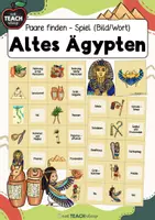 Vorschau - Stationenlernen - Altes Ägypten - "Paare finden" - Legespiel - Deckblatt