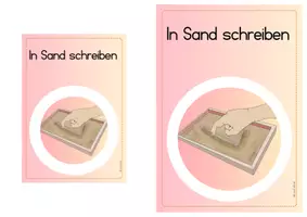 Vorschau - Stationenlernen - Buchstabenweg - in den Sand schreiben - Seite 3