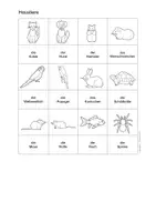 Vorschau - Fördermaterial/Inklusion - DaZ / Englisch - pets / Haustiere - Bildkarten - Flashcards (A1) - Seite 1