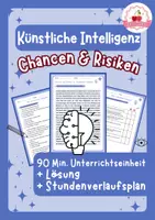 Vorschau - Stundenentwürfe - Chancen & Risiken von Künstlicher Intelligenz - 90 Min. Einheit - Deckblatt