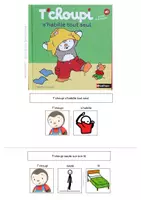 Aperçu - Apprentissages en autonomie - T'choupi s'habille tout seul - Livre Adapté - Page de couverture