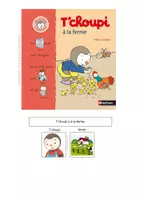 Aperçu - Inclusion - T'choupi à la ferme - Livre Adapté - Page de couverture