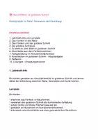 Vorschau - Stundenentwürfe - Kunst Kirschblüten malen nach dem goldenen Schnitt Klasse 3- Klasse 6 - Seite 1