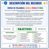 Vista previa - Unidades / Secuencias / Situaciones de Aprendizaje - RUEDA DE PALABRAS. BUSCA, PIENSA Y CREA - página 2