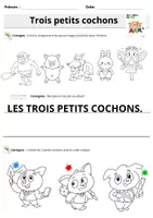 Aperçu - Préparation de séance / Séance complète - Exploitation maternelle - 3 Petits Cochons -Niveau 2 - Page 2