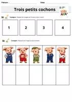 Aperçu - Préparation de séance / Séance complète - Exploitation maternelle - 3 Petits Cochons -Niveau 2 - Page 3